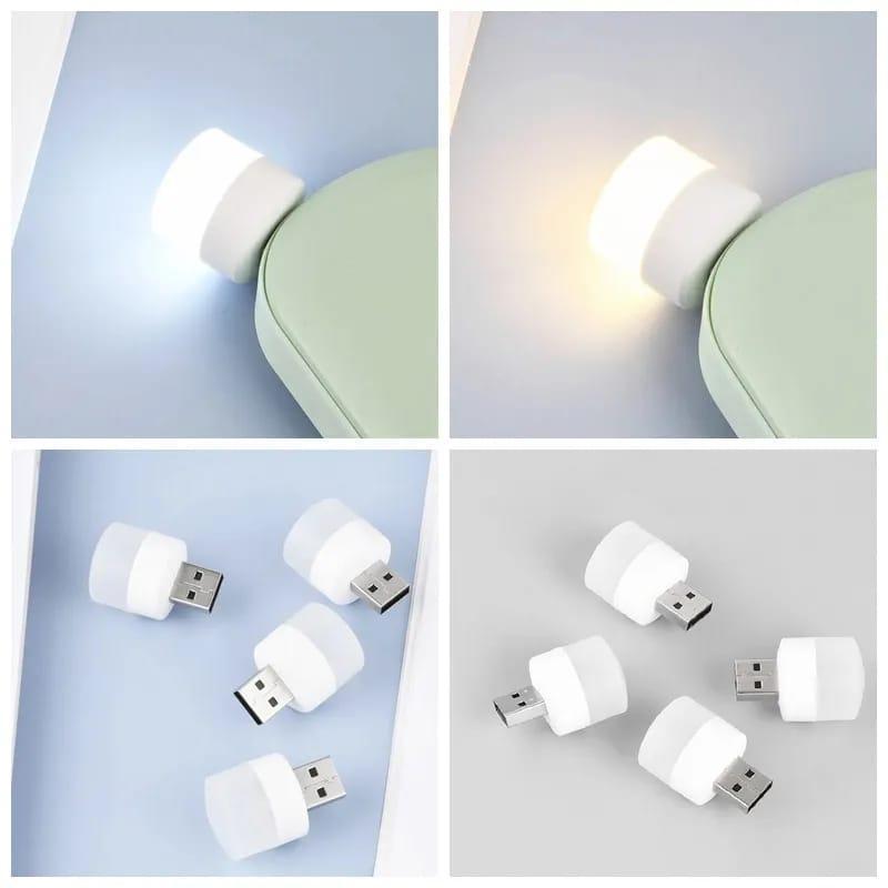 6PCS Mini USB Plug Lamp LED Small Night Light Computer Mobile Power Charging Mini Book Light LED Eye Protection Reading Night Light