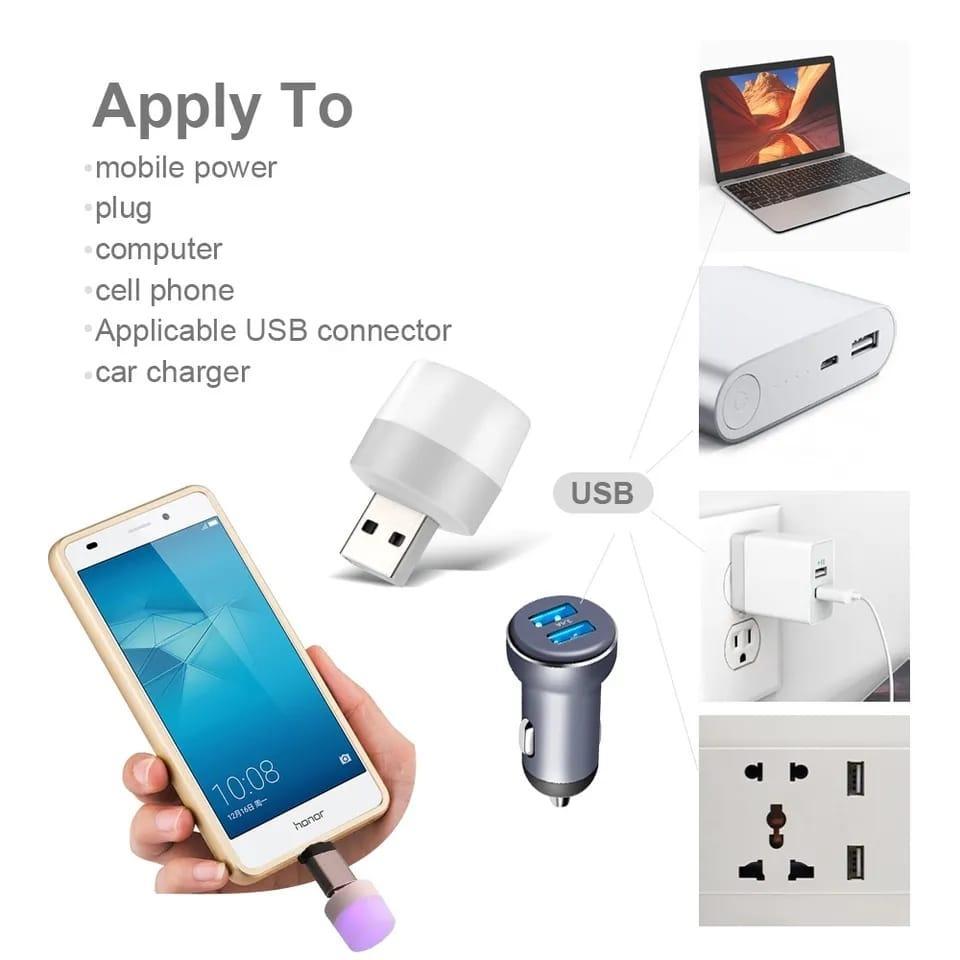 6PCS Mini USB Plug Lamp LED Small Night Light Computer Mobile Power Charging Mini Book Light LED Eye Protection Reading Night Light