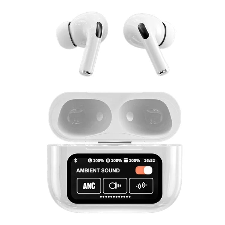 Airpods A9 Pro Earbuds Anc/enc Touch Screen Display Noise Reduction Wireless Earbuds For Android & Ios | A9 Pro | bluetooth 5.3 for ios and android